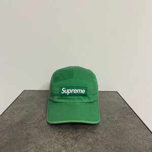 (OS) 슈프림 박스로고 캠프캡 모자 22FW 워시드 그린