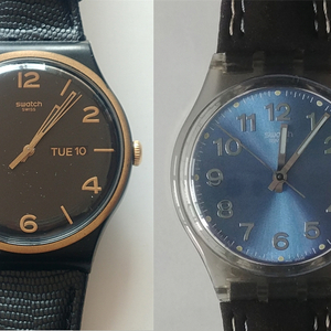 스와치 GM415+스와치 골드 톤 시계 (스와치 시계 2개)