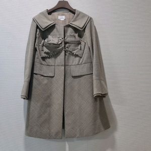 손정완 체크 원피스형 자켓 /