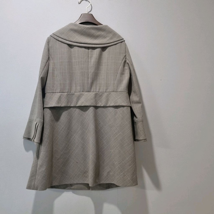 손정완 체크 원피스형 자켓 /--3