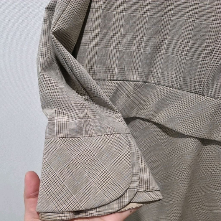 손정완 체크 원피스형 자켓 /--4