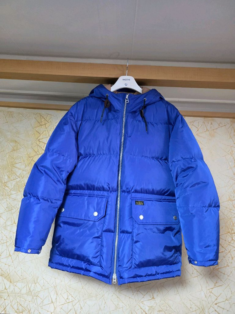 헤지스 바스통 블루 레트로 헤비 다운 파카 패딩 사이즈 L 103정도 실착 5회 상태 좋습니다.안전결제해주시면 됩니--2