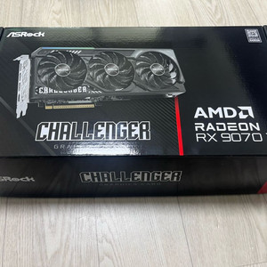 Asrock 라데온 rx 9070 xt 챌린저 그래픽카드 미사용 새제품