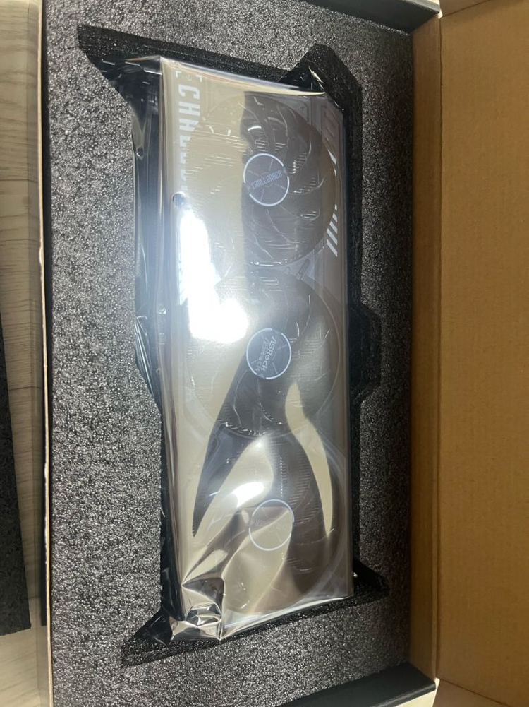 Asrock 라데온 rx 9070 xt 챌린저 그래픽카드 미사용 새제품--4