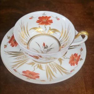 엔틱 영국 로얄첼시 찻잔 & 소서 커피잔