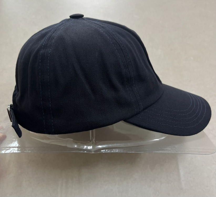 메종키츠네 드레스드 폭스 네이비 모자--3