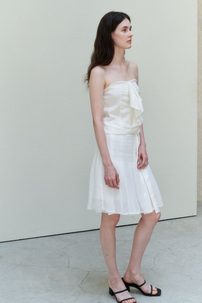 lea 르에 시어 벨티드 스커트--1