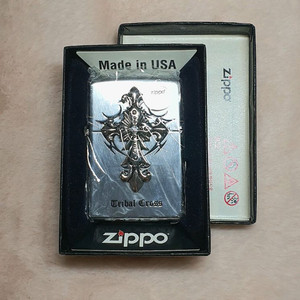 트라이벌 크로스 실버 지포 라이터 TRIBAL Closs EMB