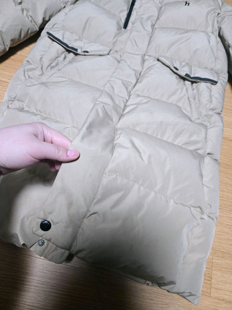 아동 150~155호 아디다스 헤지스 블랙야크 키즈 구스 오리털 롱패딩 점퍼 이미지