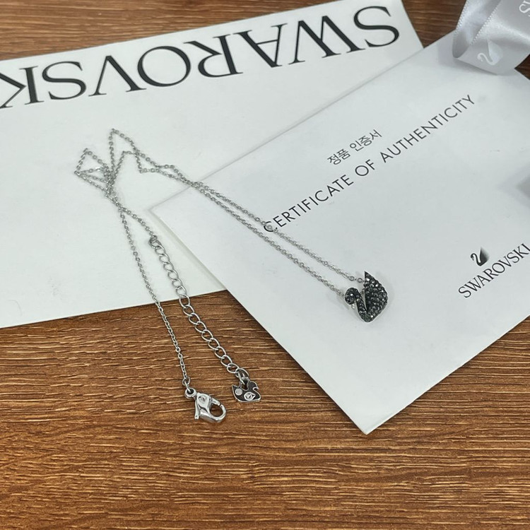 스와로브스키 블랙 스완 목걸이 풀박스--4