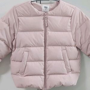 스파오키즈 덕다운 패딩 점퍼 130 핑크