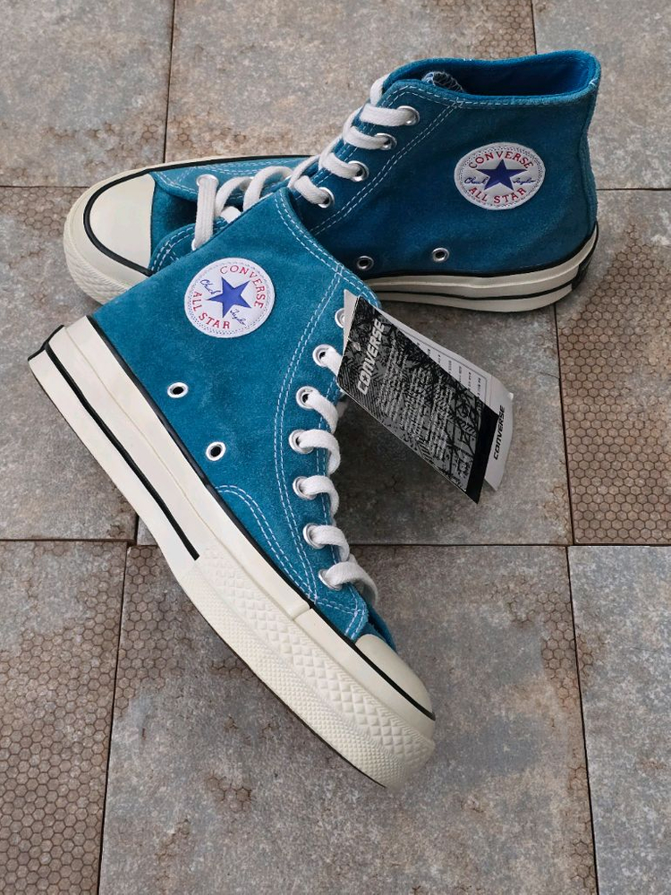 (230)컨버스 척 70 하이 미코노스 블루 스니커즈 운동화--3