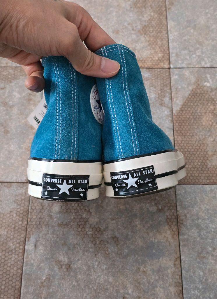 (230)컨버스 척 70 하이 미코노스 블루 스니커즈 운동화--6