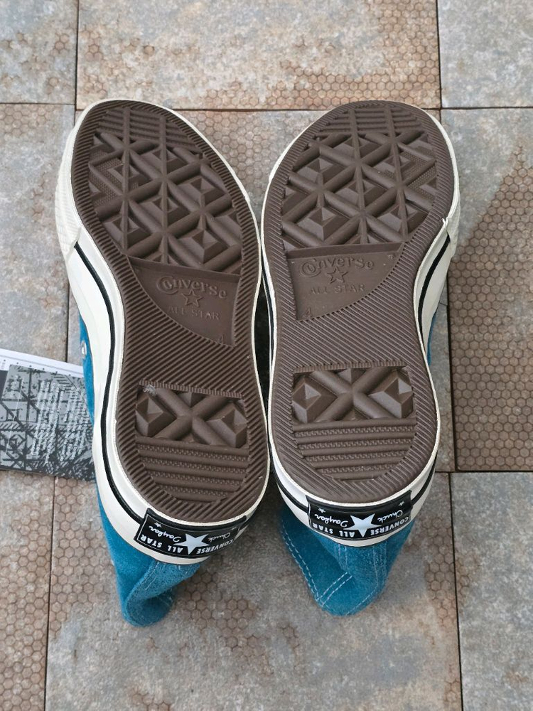 (230)컨버스 척 70 하이 미코노스 블루 스니커즈 운동화--7