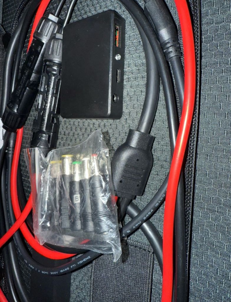 태양광패널 새제품(호환젠더 총6종, usb c타입a타입) 이미지