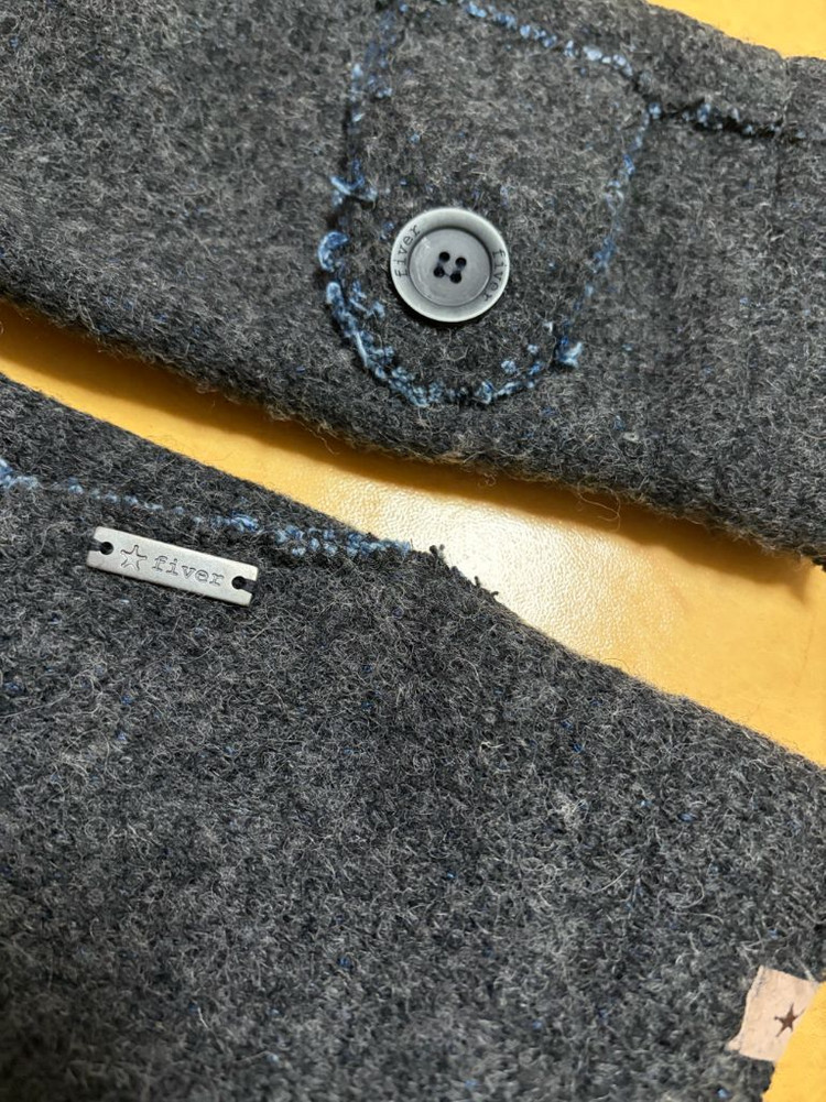 Fiver(파이버)후드 더블 자켓(M)--1