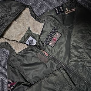 지프 남성 100(L)사이즈 항공 밀리터리 야상 패딩 점퍼