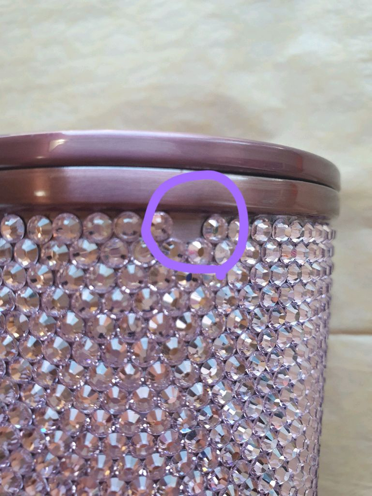 스타벅스 SS 블랙핑크 라인스톤 콜드컵 473ml <실사하실분>--2