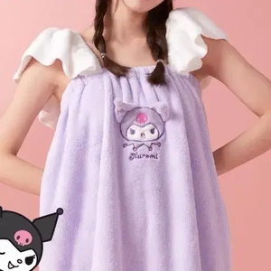 정품 산리오 쿠로미 샤워가운 원피스 잠옷