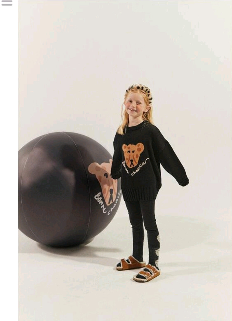 리미떼두두 니트 s 레오파드. 레터링 일괄--2