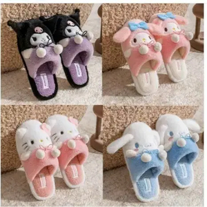 정품 산리오 방울 실내화 헬로키티 시나모롤 쿠로미