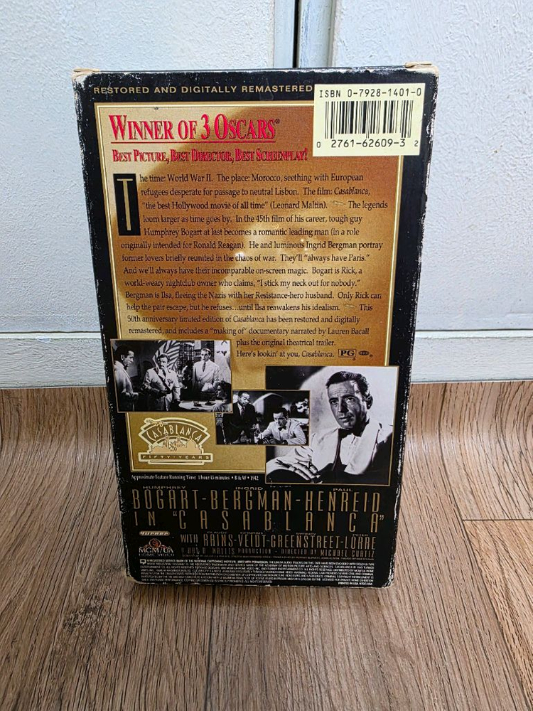 영화 카사블랑카 비디오 테이프 (영문판)--1