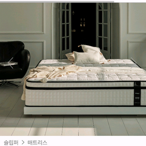 슬립퍼 하이브리드 매트리스 + 침대프레임 세트 이미지