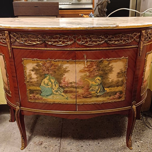 빈티지 스페인 명화 콘솔장