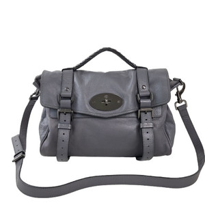 정품 멀버리 알렉사 메탈그레이 미듐