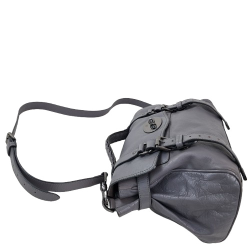 정품 멀버리 알렉사 메탈그레이 미듐--3