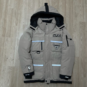 NBA 시카고불스 남성 구스다운 후드 패딩 L/100