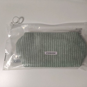 새상품)스타벅스 코듀로이 파우치(민트)