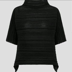 플리츠플리즈 쉬어바운스 탑 블랙