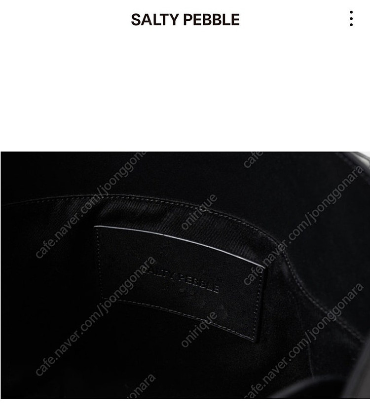 [새상품] 솔티페블(SALTY PEBBLE) COVER LEATHER BAG 토트백 숄더백 가방/ 유메르 메르레브 이미지