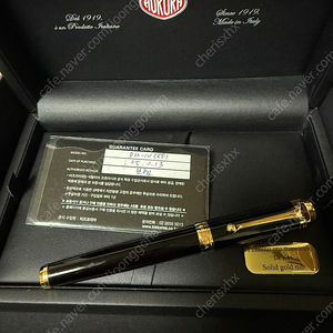 오로라 탈렌튬 탈렌툼 블랙 금장 만년필 거의 신품 2025.2월 구입