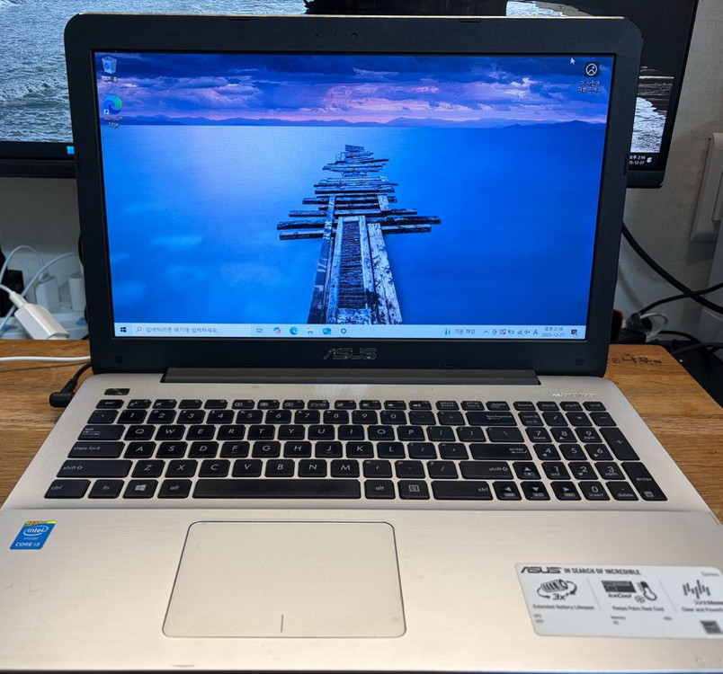 새 SSD 500GB장착한 ASUS노트북(15.6인치)+교체한 HDD 이미지