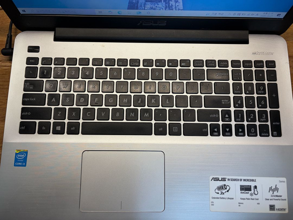 새 SSD 500GB장착한 ASUS노트북(15.6인치)+교체한 HDD 이미지