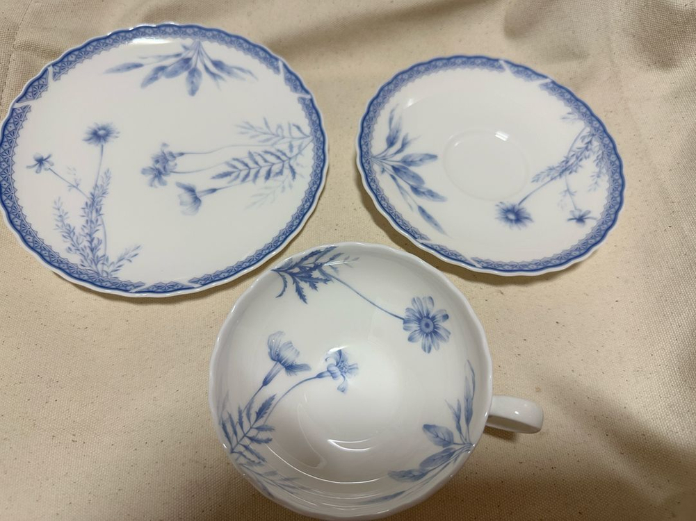 (소장품) 일본산 노리다케 모닝포레스트 홍차잔 1조 세트 이미지