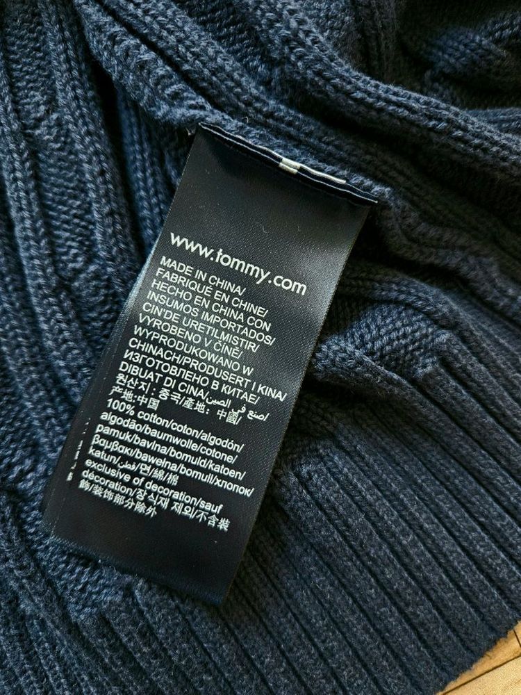 타미 진스 케이블니트 라운드셔츠 스웨터 풀오버 L--4