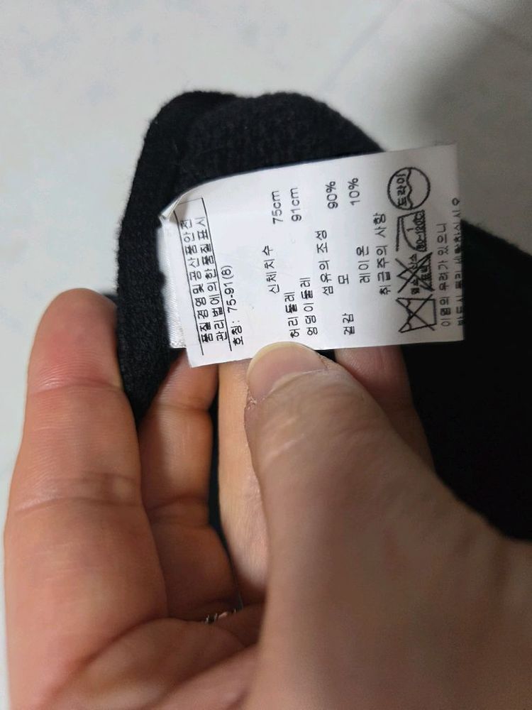 센존 st.john 캐비어 블랙 스커트--4