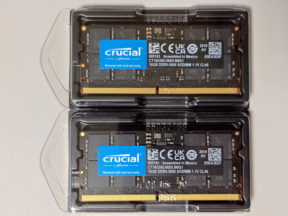 DDR5 Sodimm 5600MHz 16GB x 2 (32GB) 노트북용--2