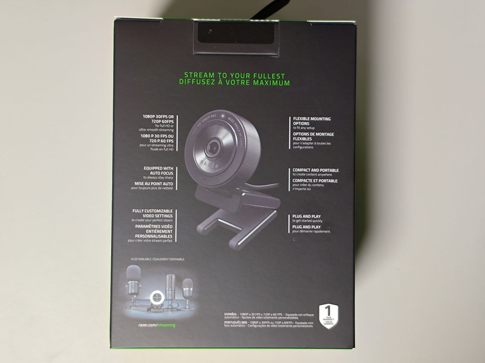 레이저 키요 X 웹캠 미개봉 RAZER KIYO X--1