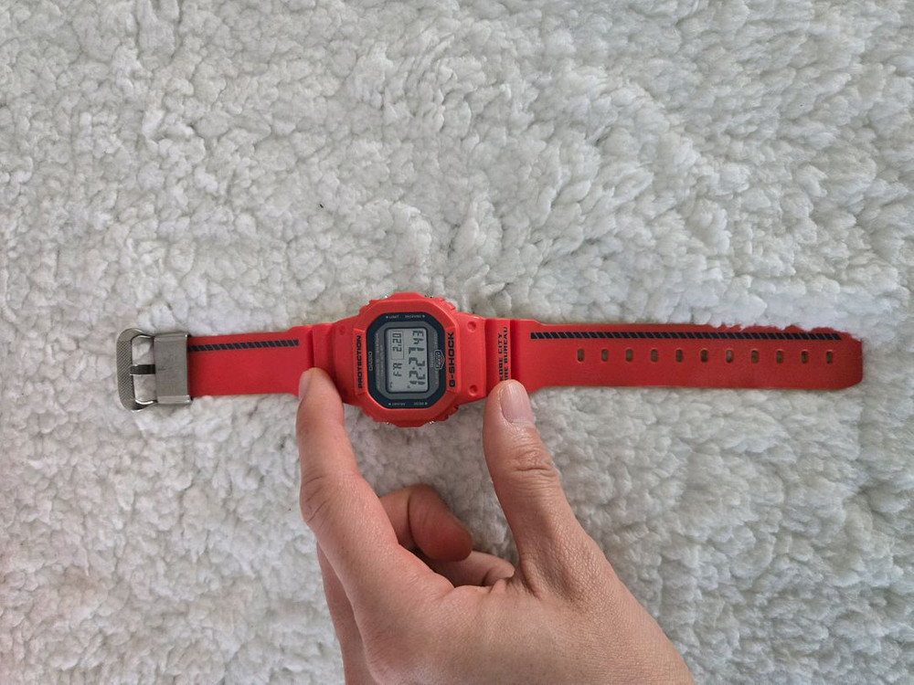 G-Shock 지샥 GW-B5600FB-4JR 고베시 소방국 구조대 50주년 한정판 모델--1