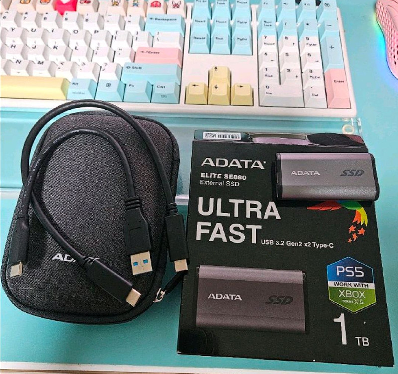 ADATA ELITE SE880 정발 2242사이즈 1TB SSD 3년as남음--0