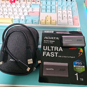 ADATA ELITE SE880 정발 2242사이즈 1TB SSD 3년as남음