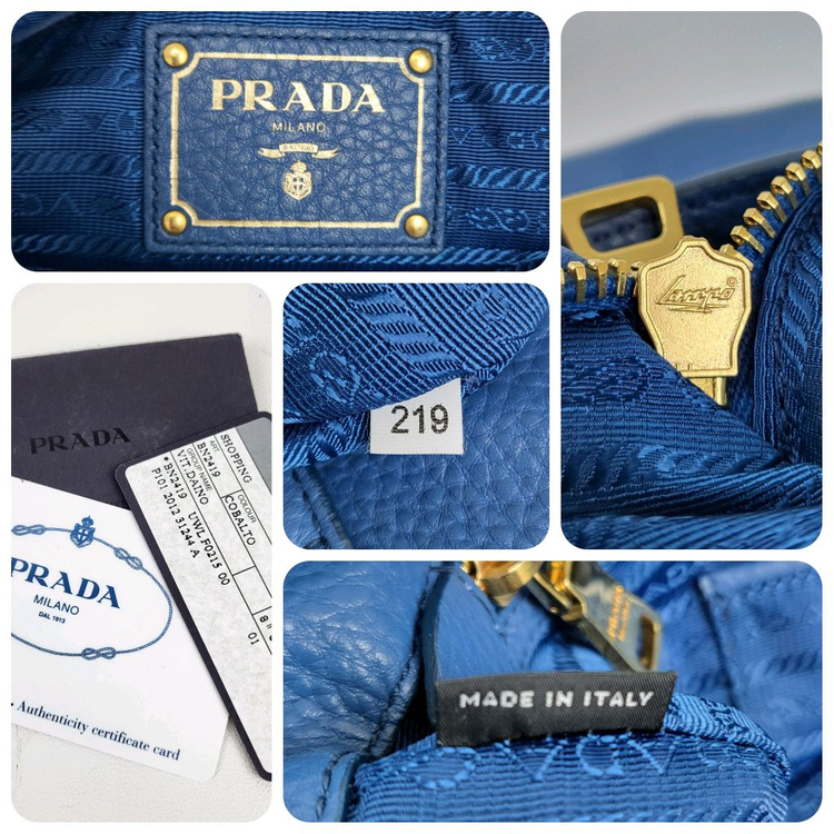 정품 프라다 BN2419 비텔로 다이노 집업 2-WAY 백--8