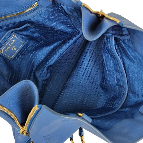 정품 프라다 BN2419 비텔로 다이노 집업 2-WAY 백--9