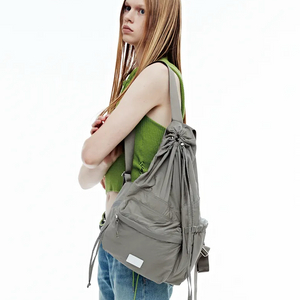 페넥 가방 백팩 Drawstring Backpack Grayish Brown