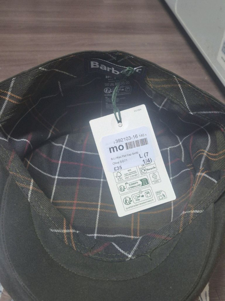 바버barbour 왁스 플랫캡--1