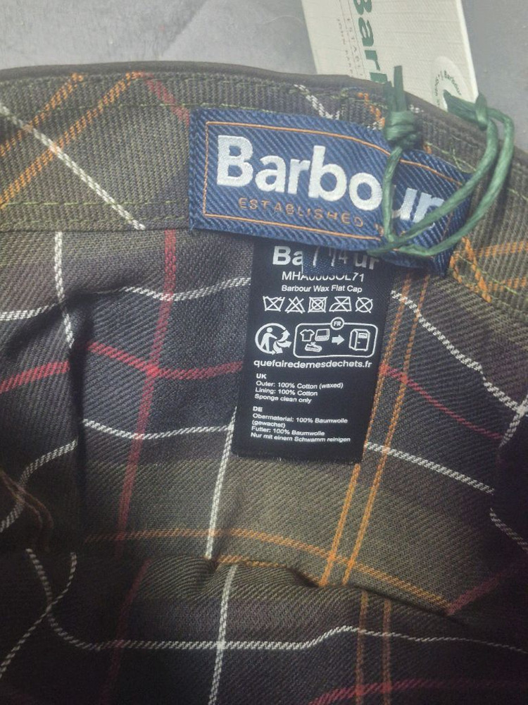 바버barbour 왁스 플랫캡--4